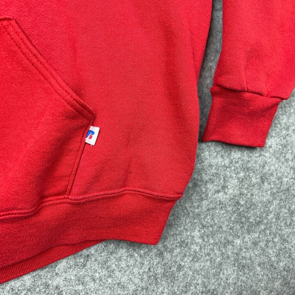 VTG Maryland Terrapins Hoodie Mens‎ XL Red Russell Athletic Hooded Sweatshirt - Picture 5 of 10